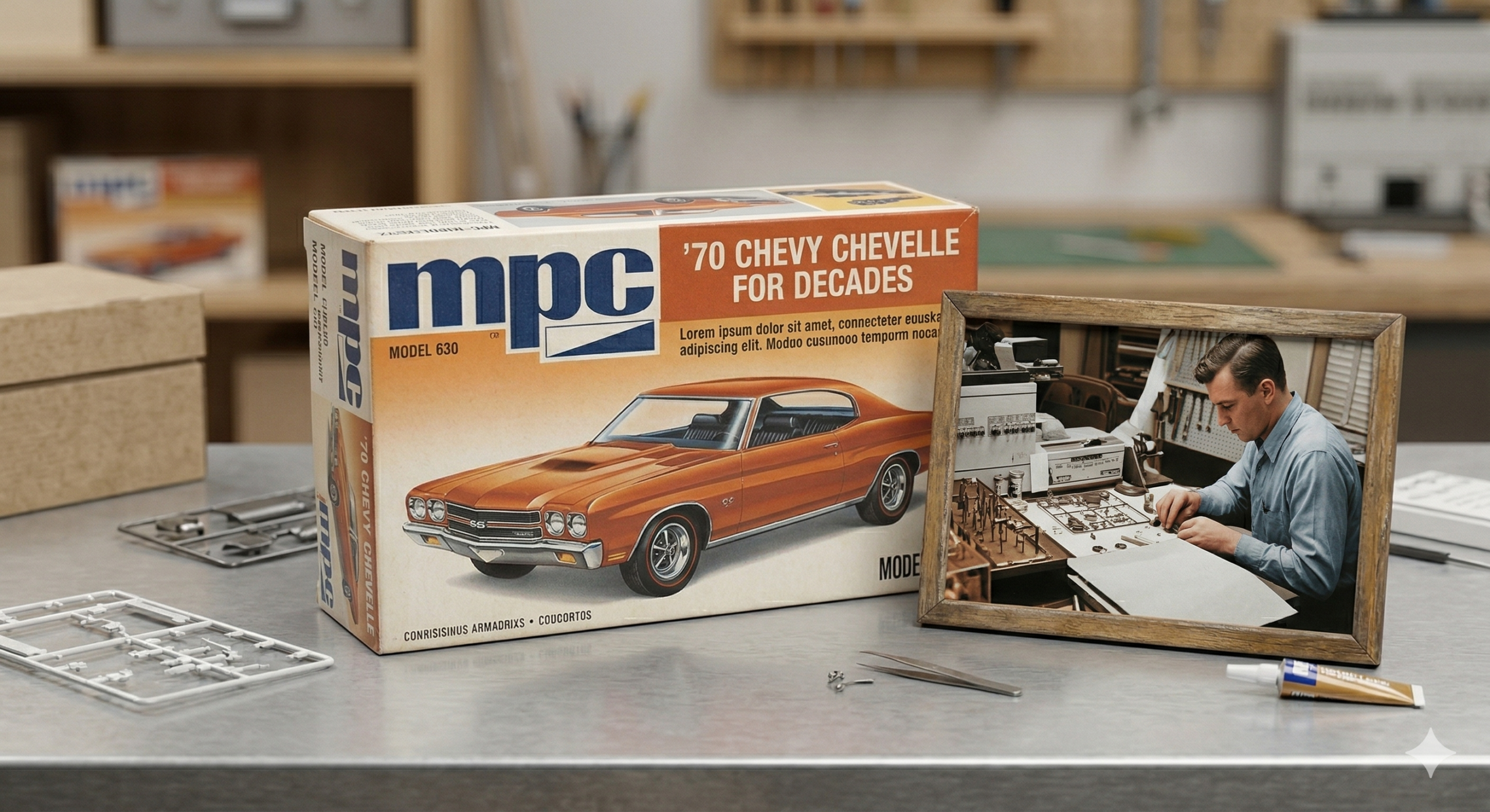 Model car kit box
