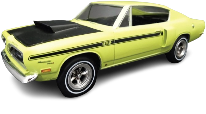 1969 Plymouth Barracuda 1:25 Scale Model KIt