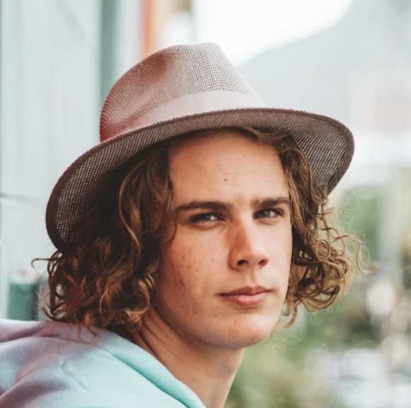 Man wearing hat portrait